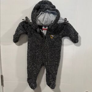 NHL Infant Pittsburgh Penguin Fleece Teddy One Piece